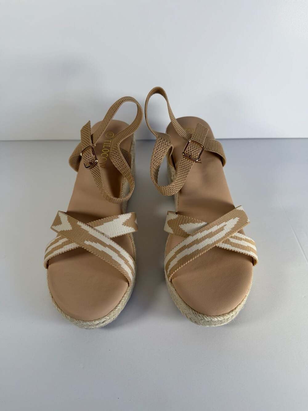 Tilocow Espadrilles Wedges for Women Knit Platform